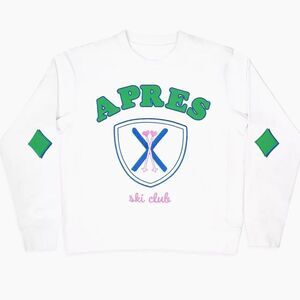 NWOT Iscream Girl's Theme Apres Logo Cotton Sweatshirt Sz Large (14)